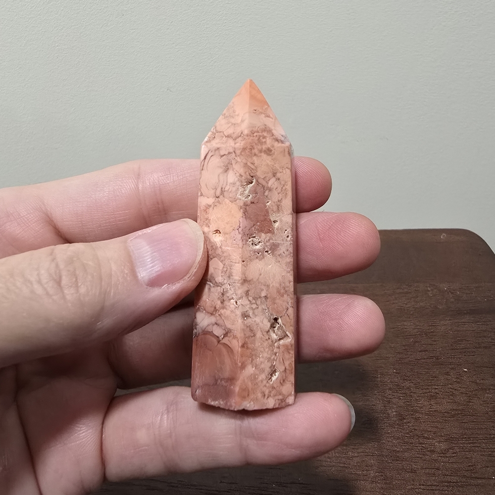 Cotton Candy Agate Crystal Tower